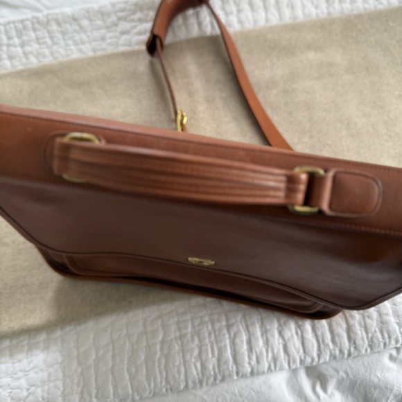 Coach Brown Leather Messenger Bag - Picture 9 of 10